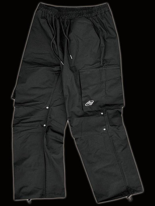 Cotton Cargo Parachute Wide Pants Black - DRUG PRODUCT - BALAAN 2