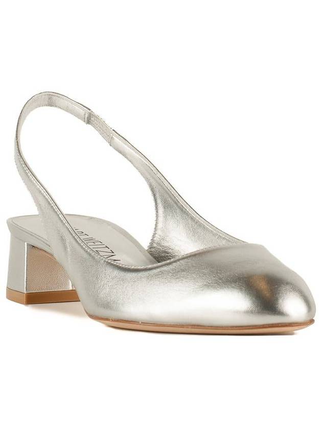 Stuart Weitzman Vivienne 35 Slingback Silver - STUART WEITZMAN - BALAAN 3