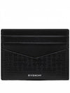Men s 4G Pattern Logo Leather Card Wallet Black BK6099K1LQ - GIVENCHY - BALAAN 2