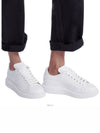 Oversized Leather Low Top Sneakers White - ALEXANDER MCQUEEN - BALAAN 3