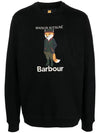 Logo Print Sweatshirt Black - BARBOUR - BALAAN 3