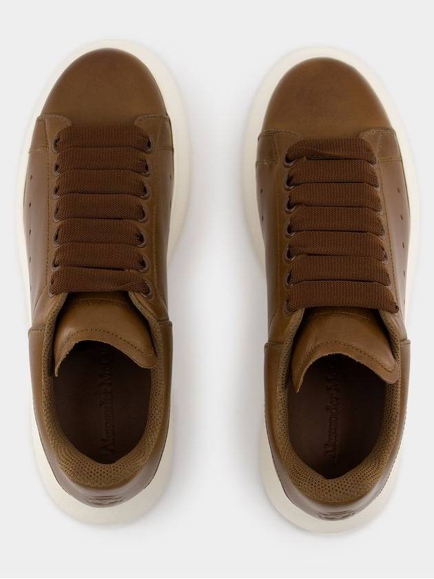 Oversized Sneakers - Alexander McQueen - Leather - Khaki - ALEXANDER MCQUEEN - BALAAN 4