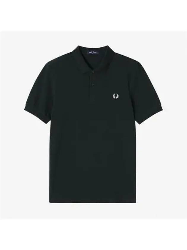 Fred Perry M6000 Plain Shirt Night Green Snow White AFPM2436000 T50 - FRED PERRY - BALAAN 1