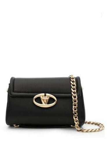 Garavani Chain Cross Bag Black - VALENTINO - BALAAN 1