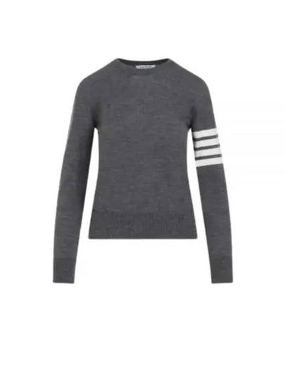 4-Bar Merino Jumper Wool Knit Top Grey - THOM BROWNE - BALAAN 2