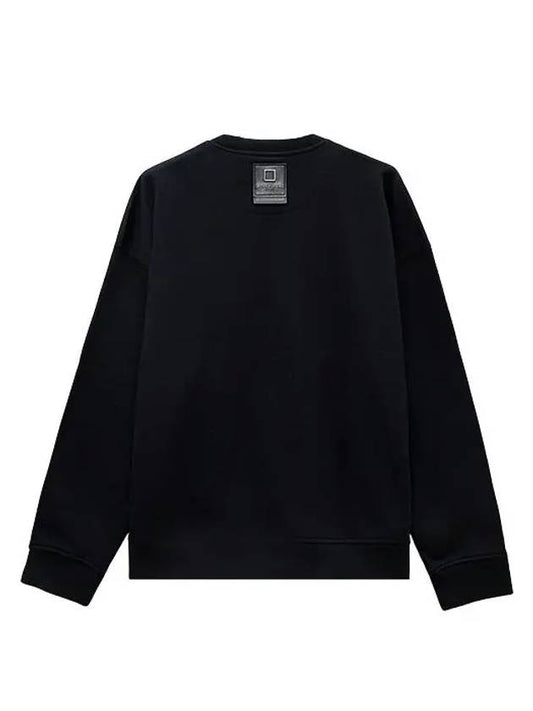 Leather Patch Sweatshirt Black - WOOYOUNGMI - BALAAN 2