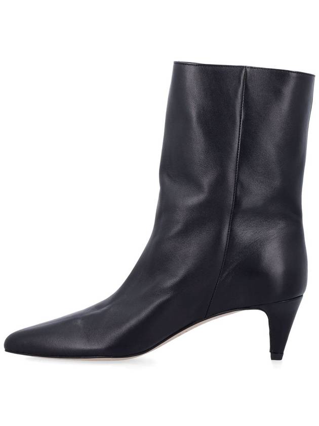 Lysander Lamb Nappa Leather Middle Boots Black - BY FAR - BALAAN 4