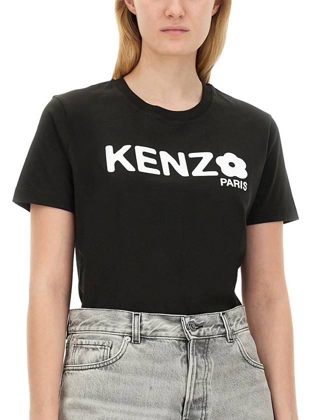 Boke Flower 2.0 Short Sleeve T-Shirt Black - KENZO - BALAAN 5