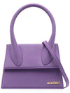 Le Grand Chiquito Large Signature Tote Bag Purple - JACQUEMUS - BALAAN 1