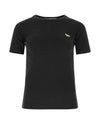 Profile Fox Patch Fitted Cotton Short Sleeve T-Shirt Black - MAISON KITSUNE - BALAAN 1