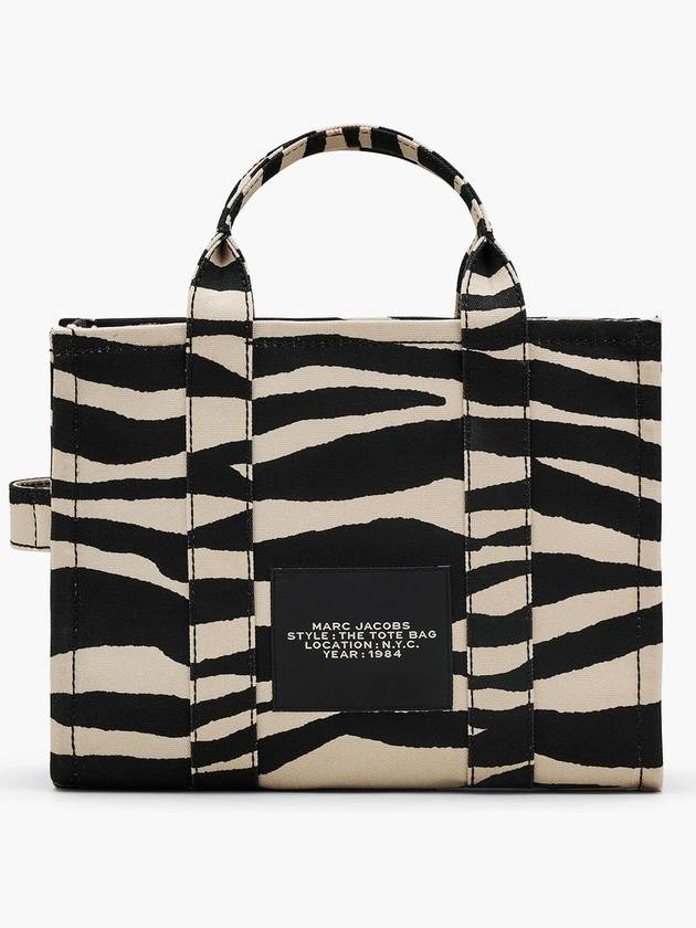 Zebra Canvas The Medium Tote Black White - MARC JACOBS - BALAAN 2