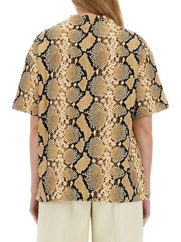 Snake Skin Print T-Shirt J03GC0119J20178 - JIL SANDER - BALAAN 2