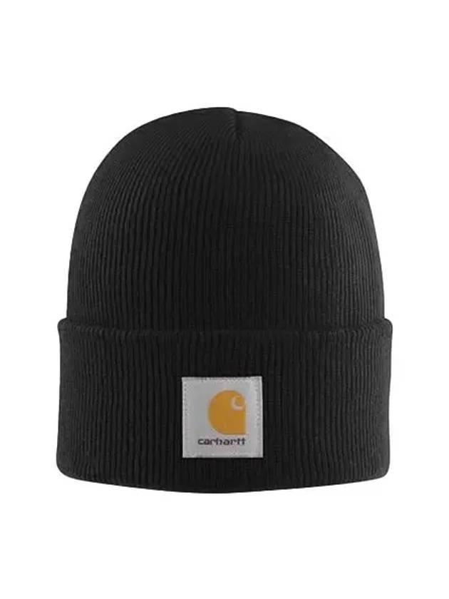 A18 Black Watch Hat Beanie - CARHARTT - BALAAN 2