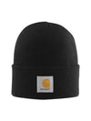 knit cuffed beanie black - CARHARTT - BALAAN 3