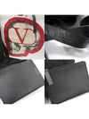 SY0B0868QQV Undercover Black Fabric VLOGO Skull Patch Bucket 2WAY - VALENTINO - BALAAN 7