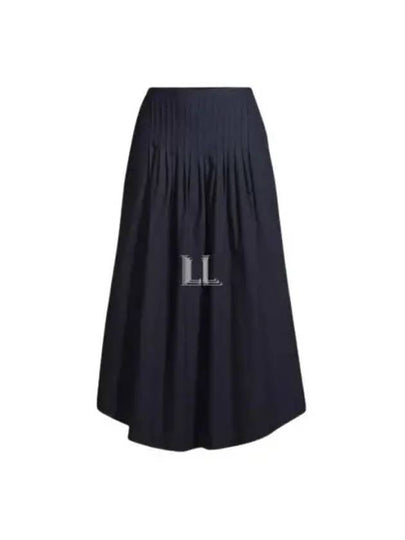 Olympia Midi Pleated Skirt Navy - A.P.C. - BALAAN 2