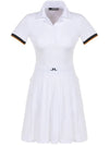 Women's Dagmar Dress White - J.LINDEBERG - BALAAN 3