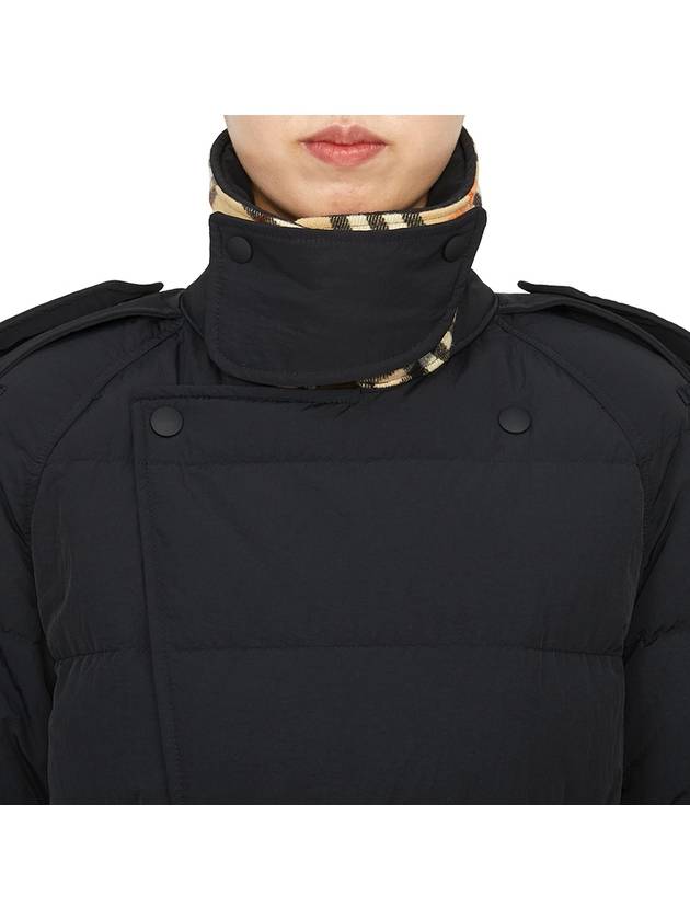 Double Breasted Long Padding Black - BURBERRY - BALAAN 7