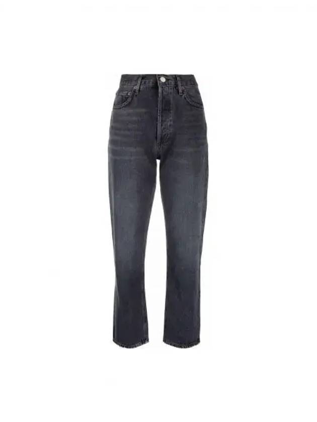 Tapered High-Rise Crop Jeans Black - AGOLDE - BALAAN 2