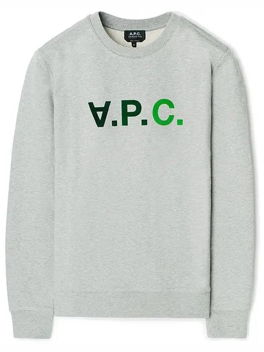 VPC Logo Cotton Sweatshirt Grey - A.P.C. - BALAAN 2