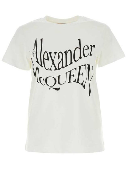 Short Sleeve T-Shirt 781403QZALT 0900 White - ALEXANDER MCQUEEN - BALAAN 2