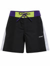 Men's Arrow Block Sunset Swim Shorts Black - OFF WHITE - BALAAN.