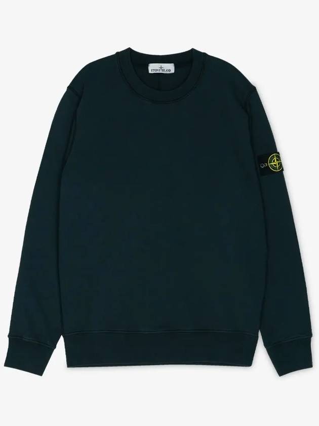 Wappen Patch Garment Dyed Sweatshirt Navy - STONE ISLAND - BALAAN 3