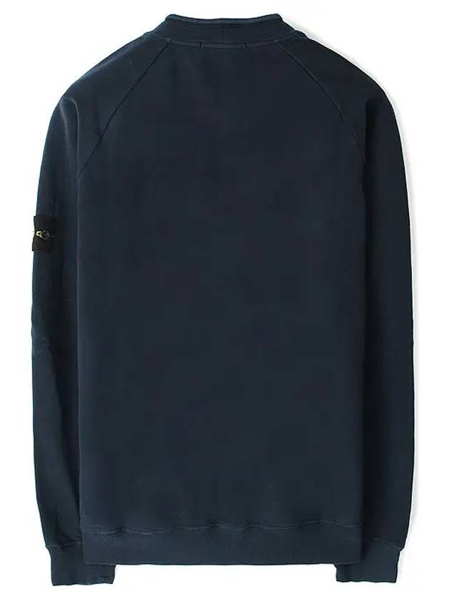 Stretch Cotton Fleece Mock Turtleneck Sweatshirt Navy - STONE ISLAND - BALAAN 3