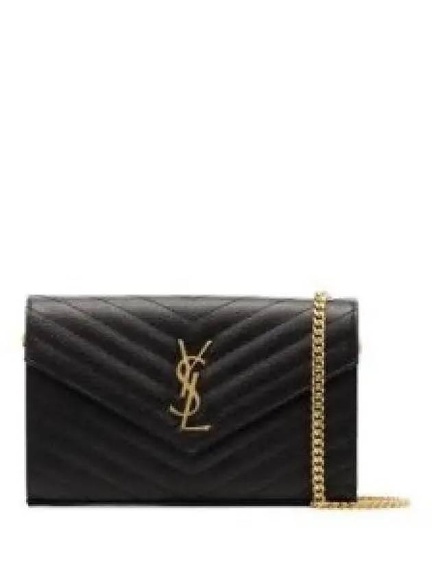 Monogram Matelasse Chain Shoulder Bag Black - SAINT LAURENT - BALAAN 2