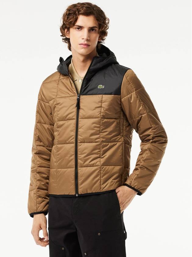 Waterproof Colour-Block Puffer Jacket - LACOSTE - BALAAN 3