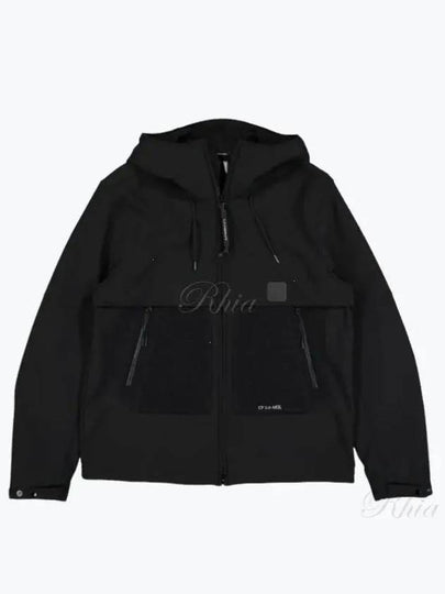 Men's Metropolis Shell Hooded Jacket Black - CP COMPANY - BALAAN 2