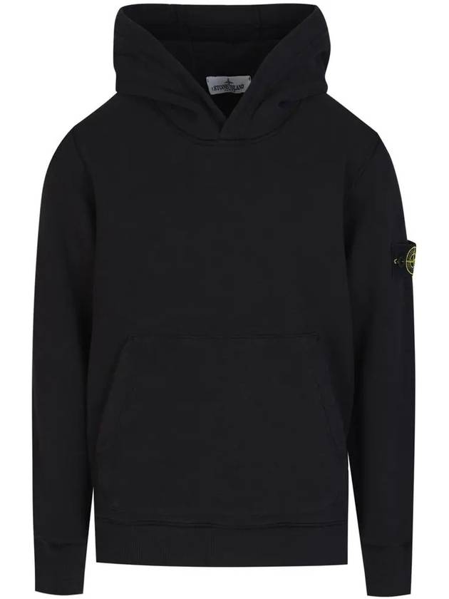 Logo Wappen Hooded Top Black - STONE ISLAND - BALAAN 3