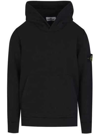 Kids Wappen Napping Hoodie Black - STONE ISLAND - BALAAN 2