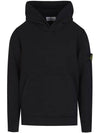 Logo Wappen Hooded Top Black - STONE ISLAND - BALAAN 2