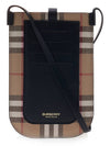 Vintage Check And Strap Phone Case Beige Black - BURBERRY - BALAAN.