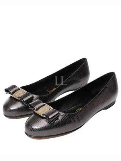 Barina Ballerina Flat Brown - SALVATORE FERRAGAMO - BALAAN 2