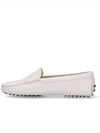 Women's Gommino Leather Driving Shoes White - TOD'S - BALAAN 4