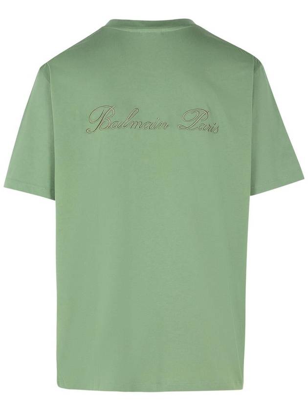 Balmain Green Cotton T-Shirt - BALMAIN - BALAAN 3