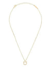 Gancini Crystals Necklace Gold - SALVATORE FERRAGAMO - BALAAN 2