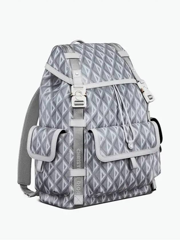 Hit The Road CD Diamond Canvas Backpack Grey - DIOR - BALAAN 3