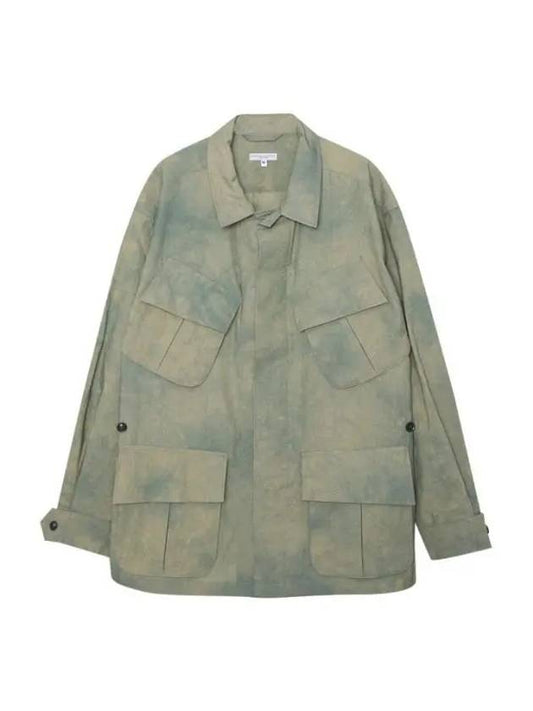 Jungle Fatigue Jacket A Olive Cotton Sheeting MP247 ND035 Jungle Fatigue Jacket A - ENGINEERED GARMENTS - BALAAN 1