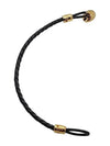 Medusa Biggie Leather Bracelet Black - VERSACE - BALAAN 3