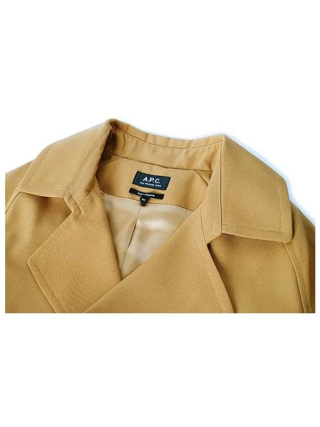 Double Breast Belt Single Coat Camel - A.P.C. - BALAAN 5