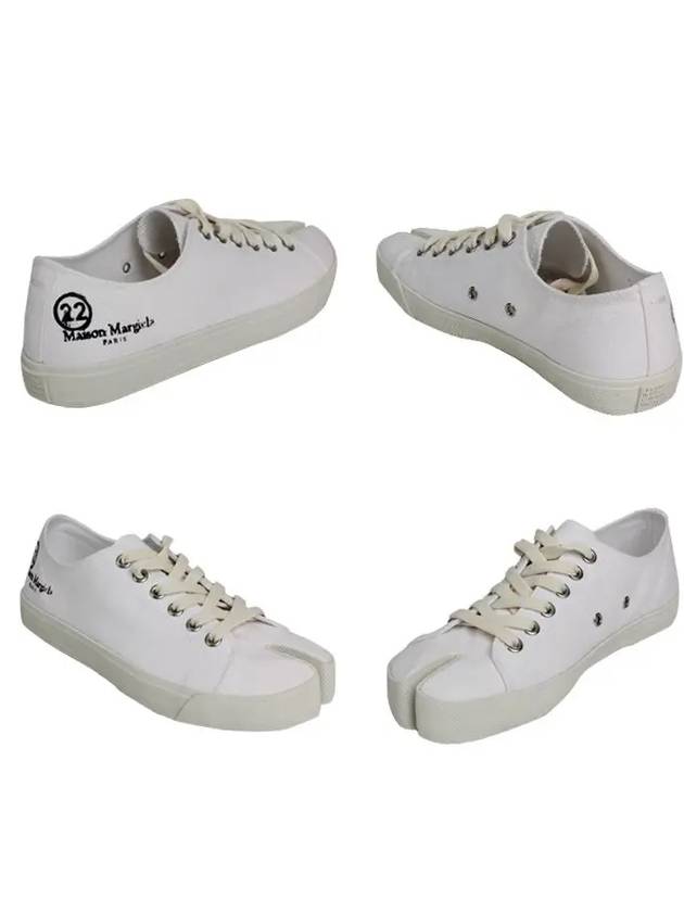 Tabi Canvas Low Top Sneakers White - MAISON MARGIELA - BALAAN 6