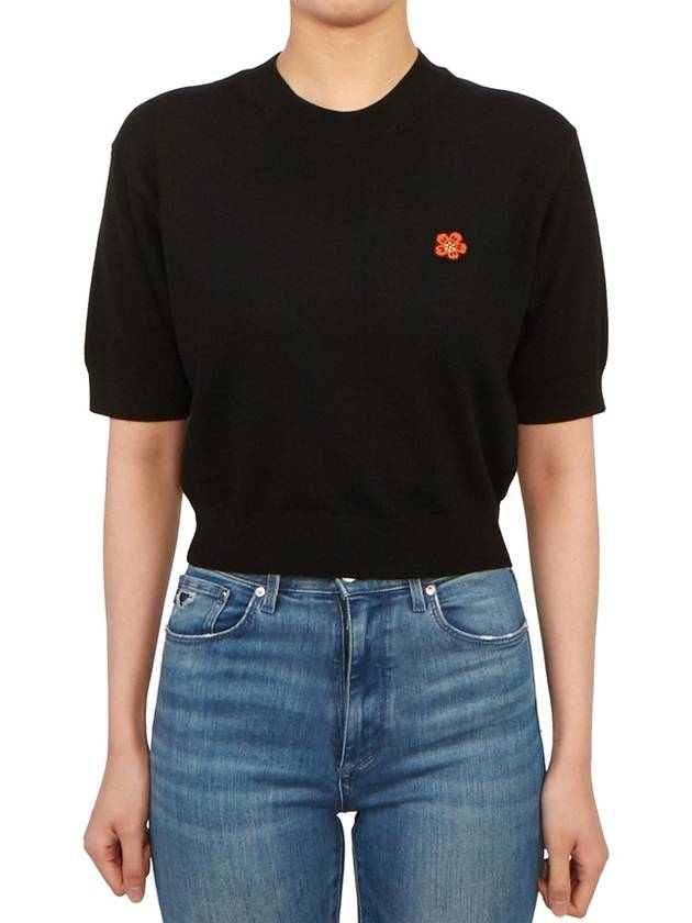 Balk Flower Women's Short Sleeve Knit 2PU383 3LB 99J 245 - KENZO - BALAAN 1