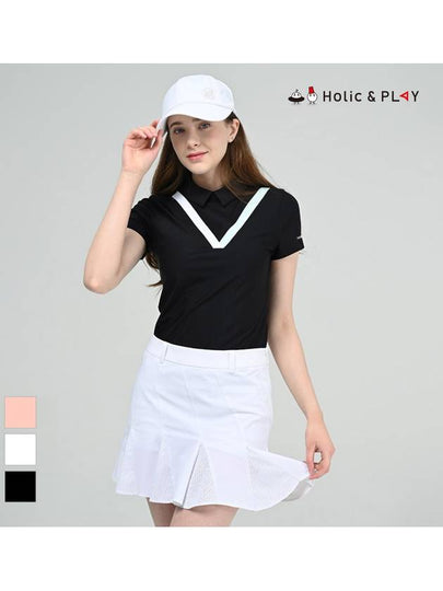 Victory Point Solid Collar T-ShirtHC2WTS006 - HOLIC&PLAY - BALAAN 2