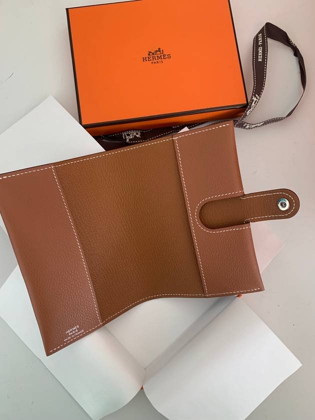 R.M.S Passport Holder Evercolor & Palladium Gold - HERMES - BALAAN 3