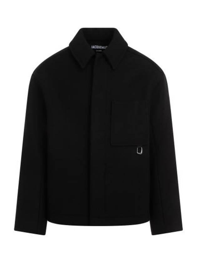 Le Manteau Wool Single Coat Black - JACQUEMUS - BALAAN 3