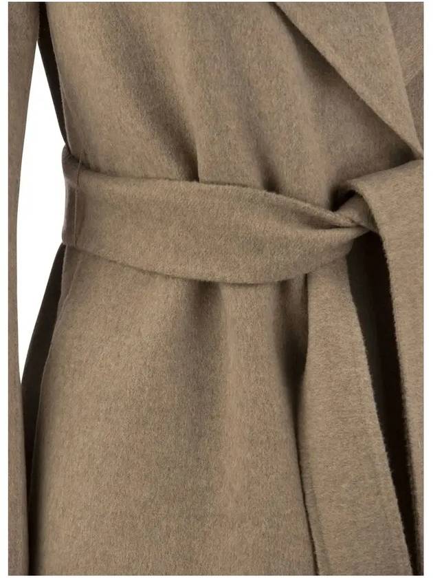 Poldo Wool Single Long Coat Beige - MAX MARA - BALAAN.