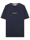 Micro Graphics One Print Short Sleeve T Shirt Navy - STONE ISLAND - BALAAN 2